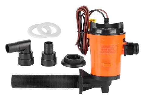 Crtyy Boat Accessories Boat Bilge Pump 12v 800gph Live Bait ...