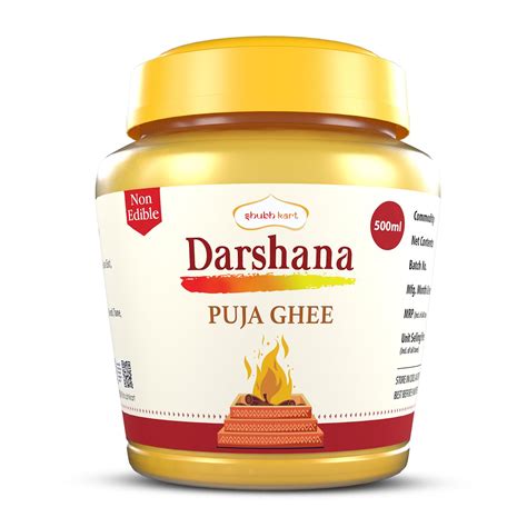 Shubhkart Darshana Puja Ghee - 500 ML for Daily Puja, Festivals| Puja ...