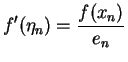 Convergence of secant method: