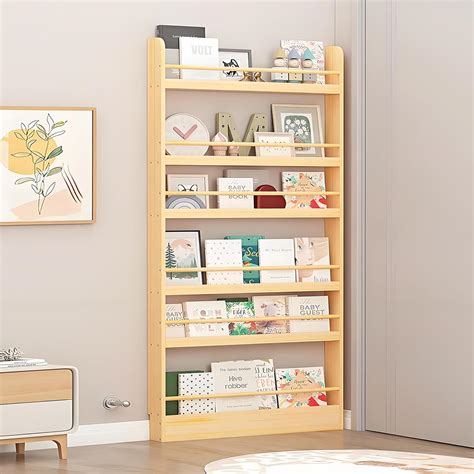Amazon.com: Tazyee Book Shelf, Behind The Door Bookshelf, Wooden Kids ...