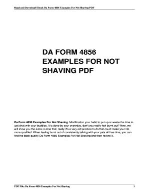 da form 4856 examples Templates - Fillable & Printable Samples for PDF ...