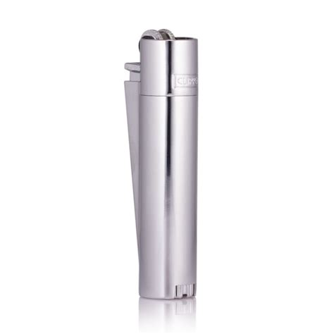 Clipper Silver Metal Lighter - Refillable & Durable – HighJack