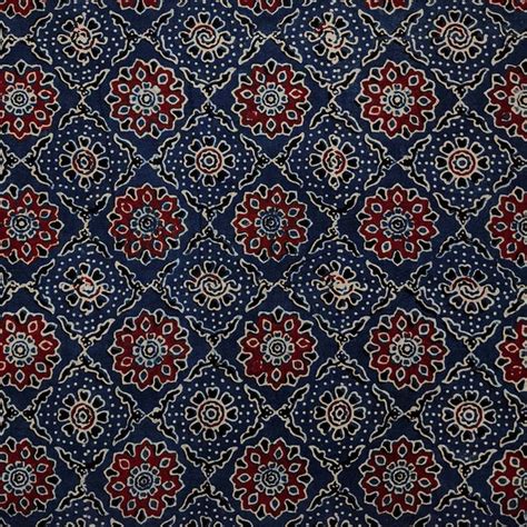 Ajrak Fabrics – Buy Online Ajrak Fabrics, Ajrak Cotton Hand Block Print ...