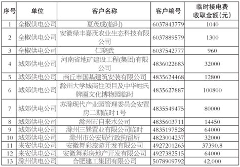 国网滁州供电公司“临时接电费”退费公告_滁州市人民政府