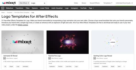 Top 5 Tools for Free After Effects Logo Templates