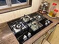 Bosch Built in Gas Hob Glass Top 4 Burner Black PPI7S6F20I : Amazon.in ...