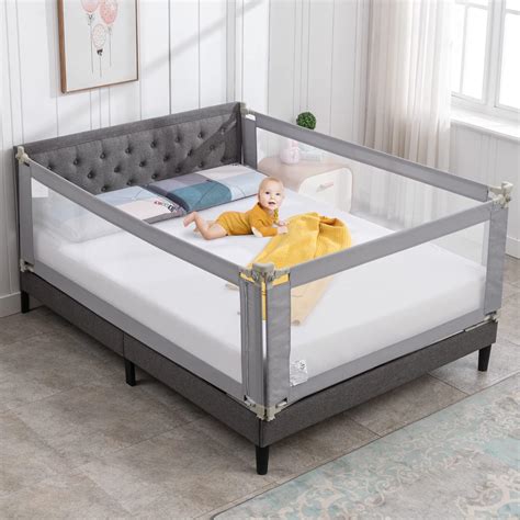 Amazon.com : SURPCOS Bed Rails for Toddlers -New Upgraded Extra Long ...