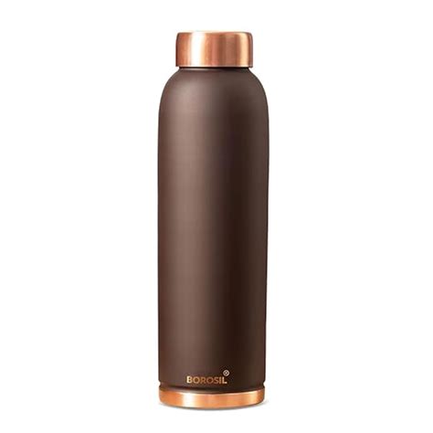 BOROSIL Colour Copper bottle 1 Litre, Brown 100% Pure Copper, BPA Free ...