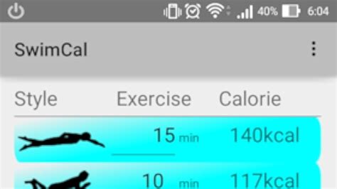Swim Cal - calorie calculator - App on Amazon Appstore