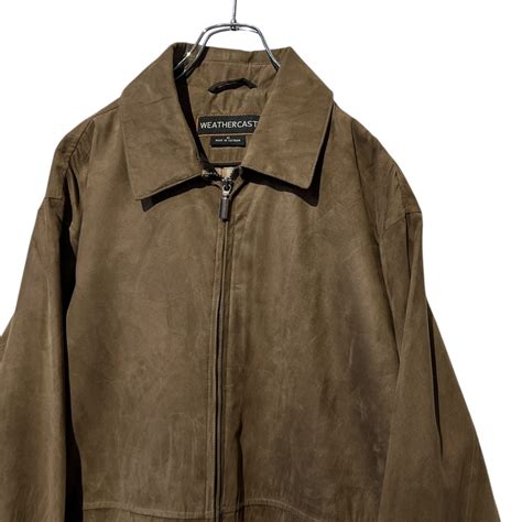 WEATHER CAST polyester suede zip up blouson | O.U.T.Tokyo