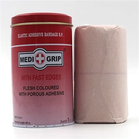 Buy Medigrip Elastic Adhesive Bandage(10cm x 4cm, Skin Colour, 1 Piece ...