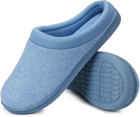 HomeTop Women's Comfy Memory Foam Slip On House Slippers Washable ...
