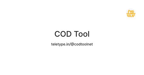 COD Tool — Teletype