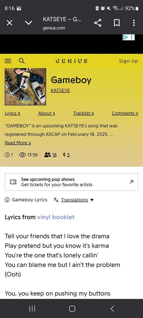 KATSEYE Community Post - YALL THEY HAVE KATSEYE LYRICS FOR GAMEBOY ON ...