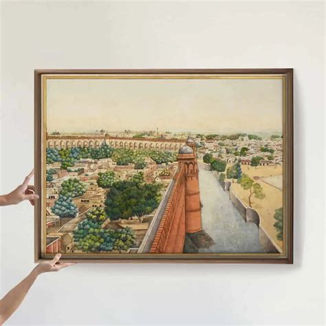 Imperial Delhi Vintage Indian Painting Wall Art | Life n Colors