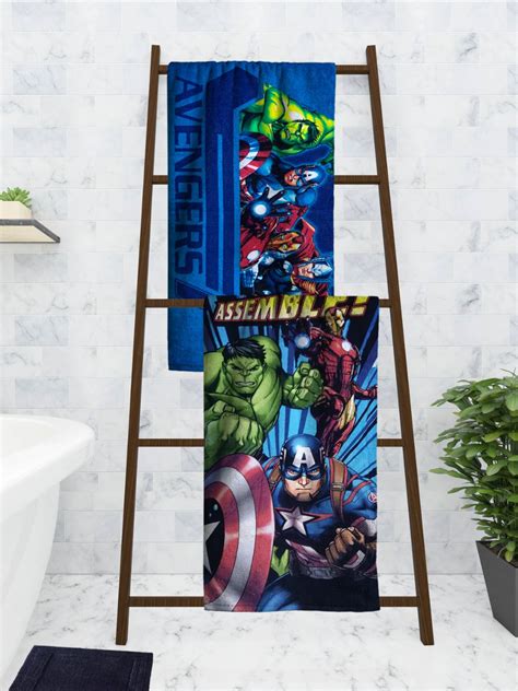 Athom Living Marvel Avengers Assemble Kids Bath Towel 60x120 cm Pack o