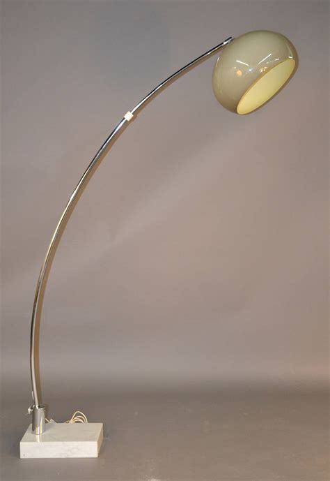 Mid-Century Modern Chrome Arc Lamp with Marble Base Arco at 1stDibs ...