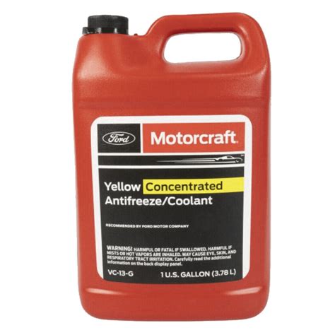Motorcraft Antifreeze Coolant, 1 Gallon, Concentrated Orange/Yellow, VC3B/VC13G, MPN #VC-3-B ...