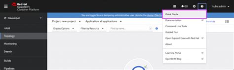 New developer onboarding features in Red Hat OpenShift 4.6 | Red Hat ...