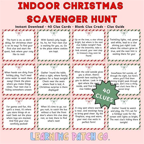 Christmas scavenger hunt for kids christmas activities for teens ...