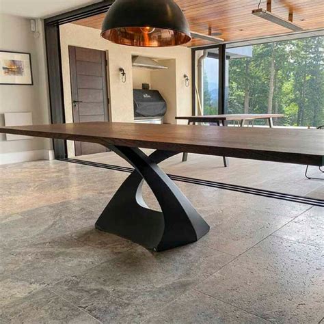 Leather Dining Table Base at Phoebe Reddall blog