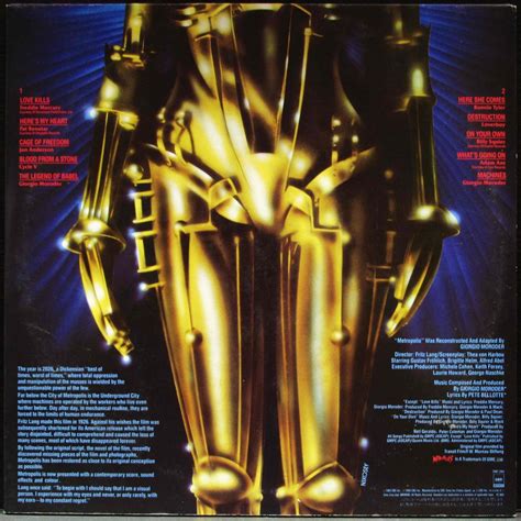 Giorgio Moroder Metropolis 的图像结果