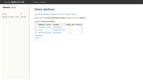 Image result for MySQL PageAdmin