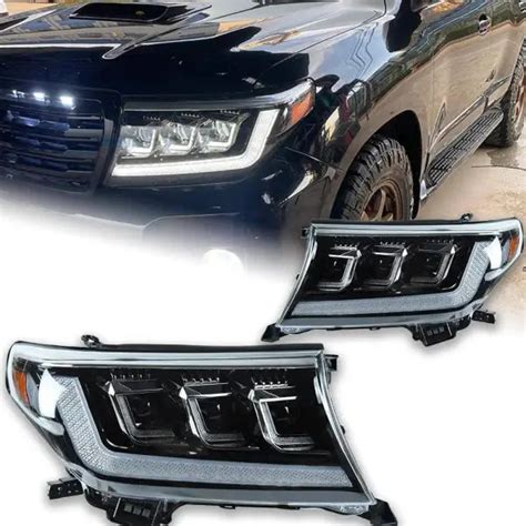 Toyota Land Cruiser Headlights 2008-2015 LC200 LED Headlight DRL LED ...