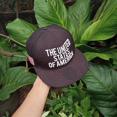 SNAPBACK NEW ERA AMERICA SECOND ORIGINAL, Fesyen Pria, Aksesoris, Topi ...