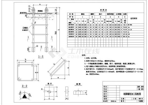 最常用的110kv线路塔基基础设计施工图_其他基础施工图_土木在线