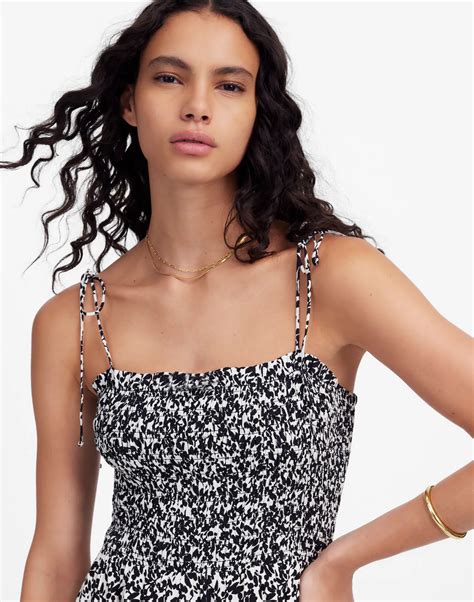 Tie Shoulder Midi Dress in Floral | Madewell