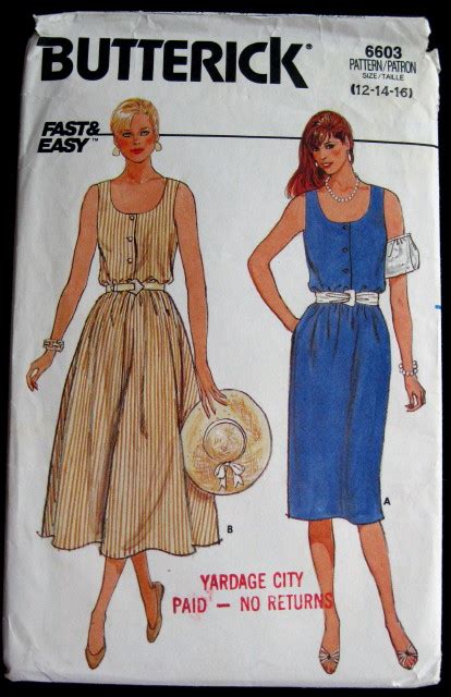 Image result for Butterick Patterns 6603