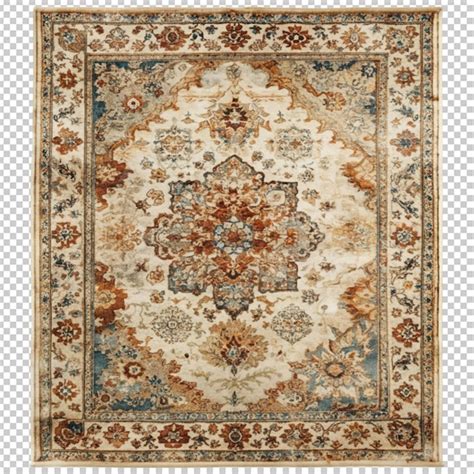 Worn area rug transparent background | Premium AI-generated PSD
