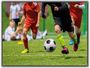 Football Match for Children 0268 Poster Photographic Paper - Abstract ...