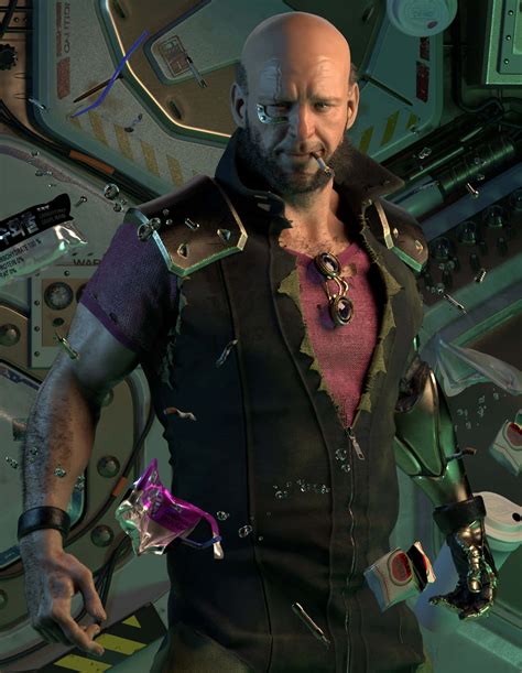 Download Jet Black from Cowboy Bebop in action Wallpaper | Wallpapers.com