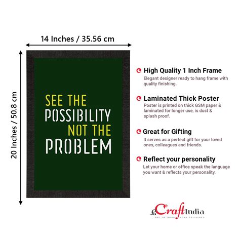 "See the Possibility" Motivational Quote Satin Matt Texture UV Art ...