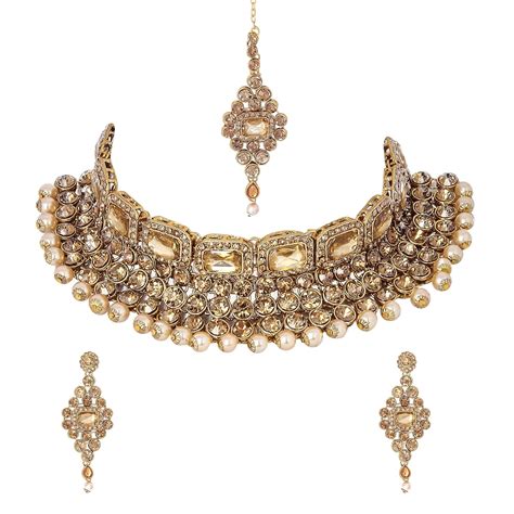 Buy Sun Multiple Artificial Jewelry Jewellery Ethnic Chokar Designer ...