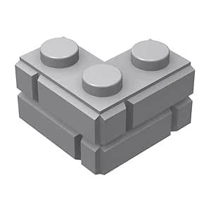 300 Pcs Light Gray 1+2 Masonry Profile Bricks, Classic Light Gray ...