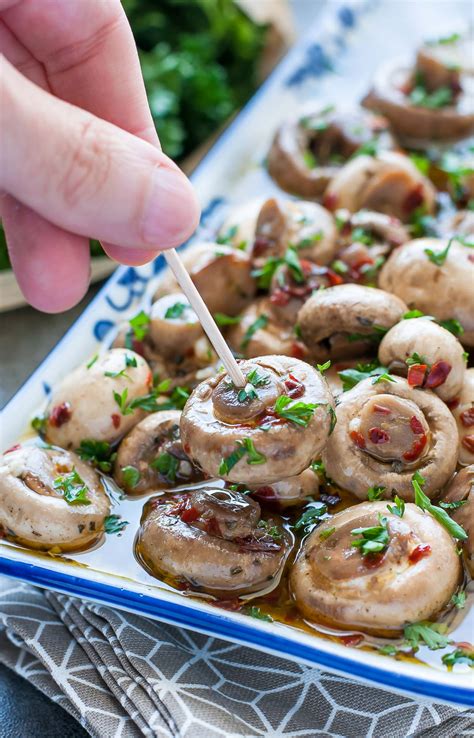 Easy Marinated Mushrooms Recipe Marinated Mushrooms Olga's Flavor