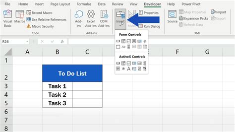 Insert Checkbox Shortcut Excel 的图像结果
