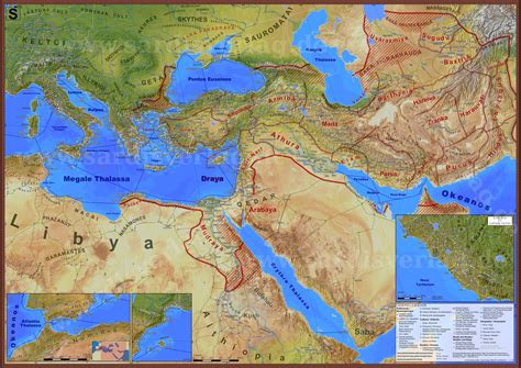 The Ancient Mediterranean world during the reign of the Achaemenid king ...