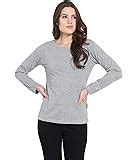 Buy FLEXIMAA Women's Full Sleeve Round Neck Plain T-Shirt at Amazon.in