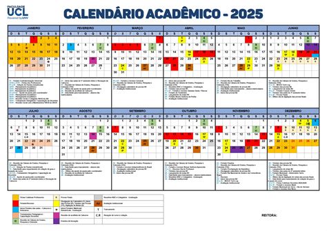 calendario-academico-ucl - Faculdade UCL