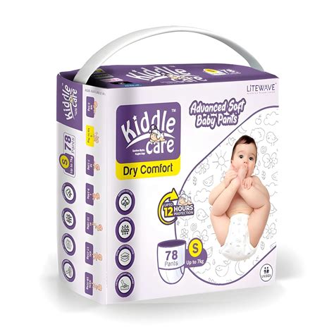 Kiddle Care Advanced Soft Baby Pants Diaper, Small (S Size)_(78 Count ...
