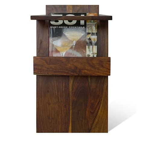 Alfa Sheesham Wood End Table in Walnut Finish
