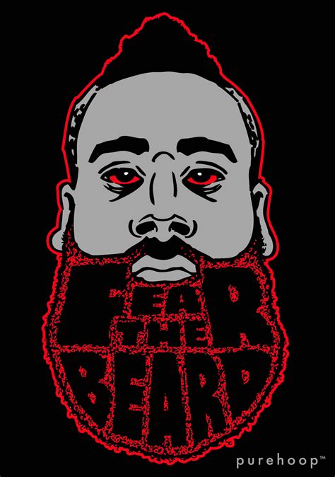 Download James Harden Fear The Beard Logo Red Eyes Wallpaper ...