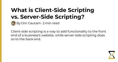 Client-Side vs Server-Side Scripting 的图像结果