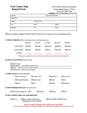 Fillable Online ycpc York County Map York County Planning Commission ...