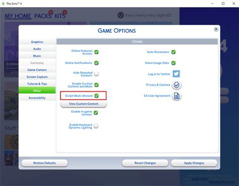 Image result for Sims 4 Script Mods Not Showing Up