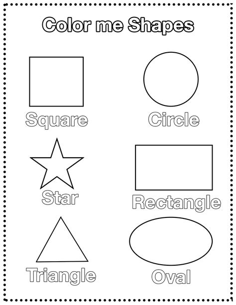 Free Shape Coloring Pages For Toddlers [2025]